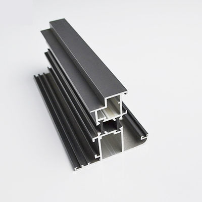 ISO9001 Electrophoresis Aluminum Profile Section For Windows 6063 T5